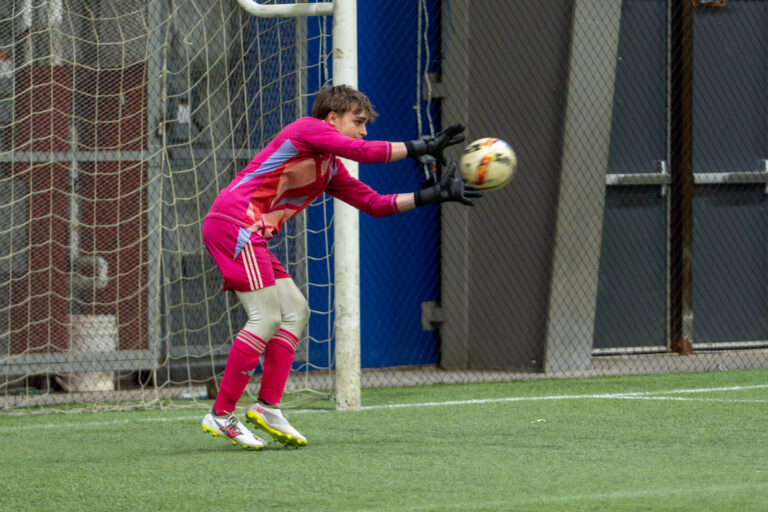 Soccer match action at the WCP Athletics United tournament