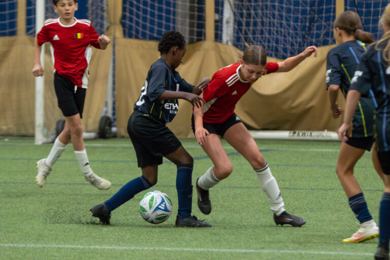 Athletes competing at the WCP Athletics United soccer tournament