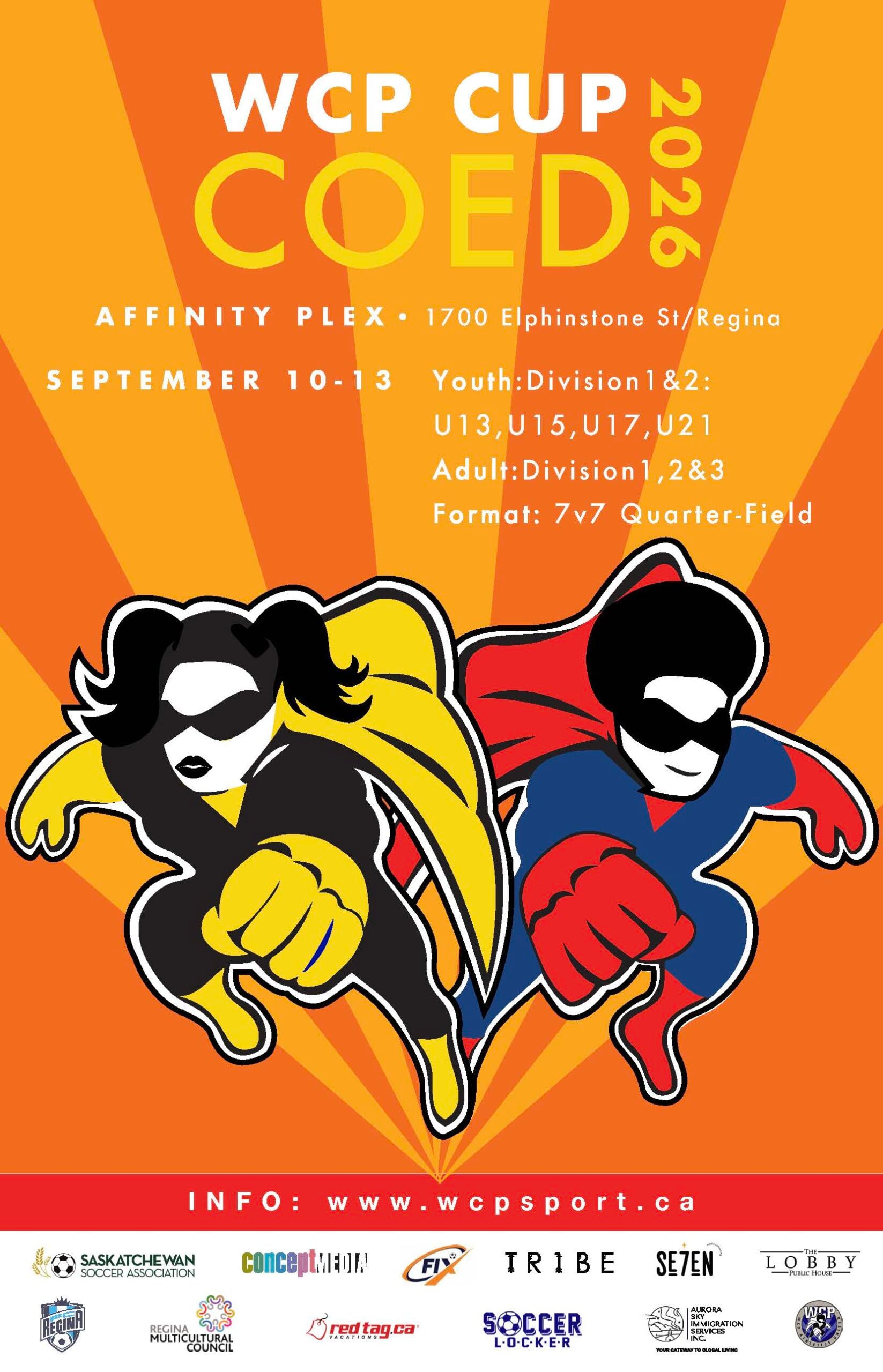 CO-ED WCP CUP 2026 tournament poster